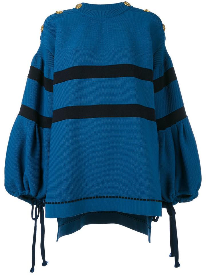 Sonia Rykiel - Sweatshirt Dress - Women - Cotton/nylon - M, Blue, Cotton/nylon