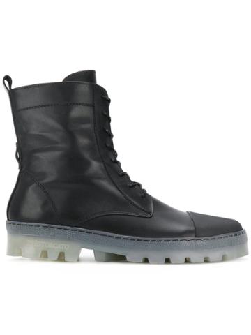 Inês Torcato Transparent Sole Boots - Black