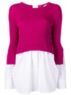 Kenzo Layered Knitted Top - Pink