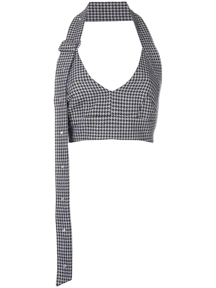 Rokh Herringbone Bra Top - Grey