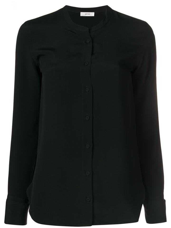 Mauro Grifoni Henley Collar Blouse - Black
