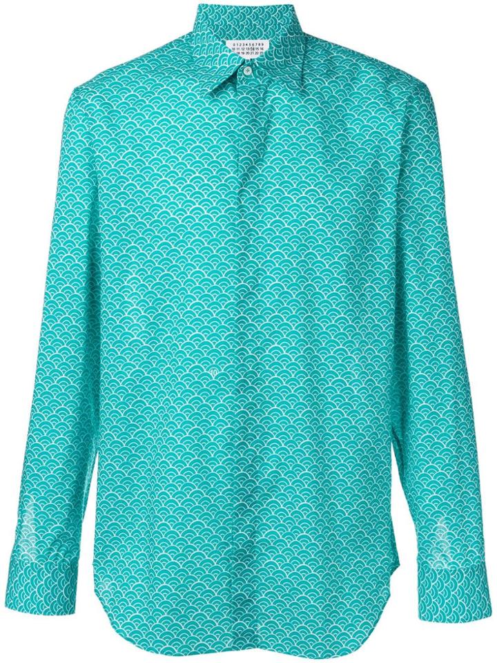 Maison Margiela Wave Pattern Shirt - Green