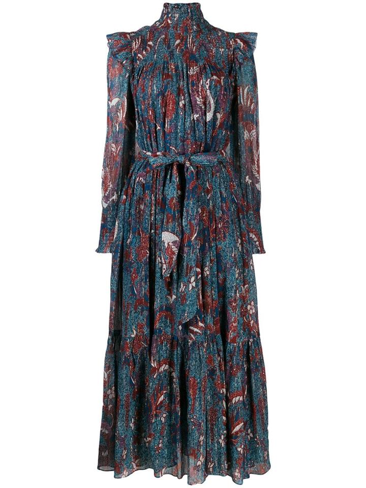 Ulla Johnson Constantine Printed Midi Dress - Blue