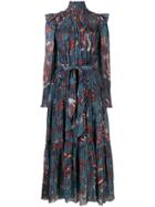 Ulla Johnson Constantine Printed Midi Dress - Blue
