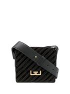 Givenchy Small Eden Velvet Shoulder Bag - Black