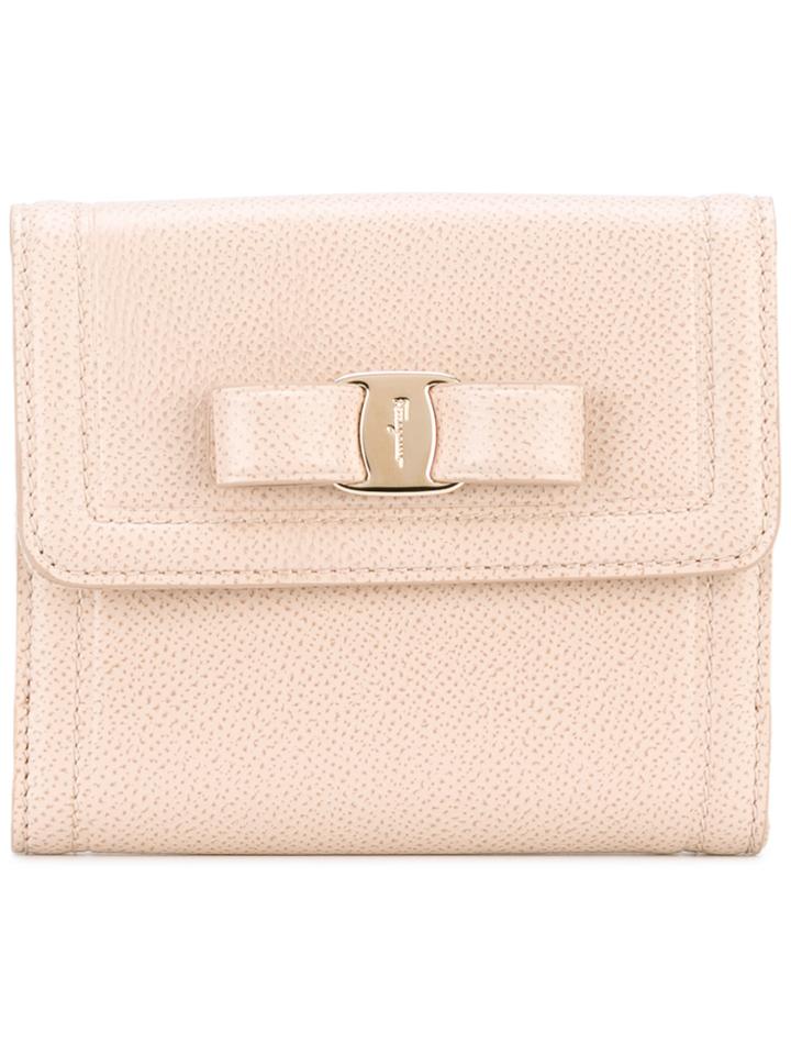 Salvatore Ferragamo Gancio French Continental Wallet - Nude & Neutrals