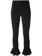 Isabel Marant Kick Flare Soft Trousers, Women's, Size: 38, Black, Cotton/viscose/spandex/elastane