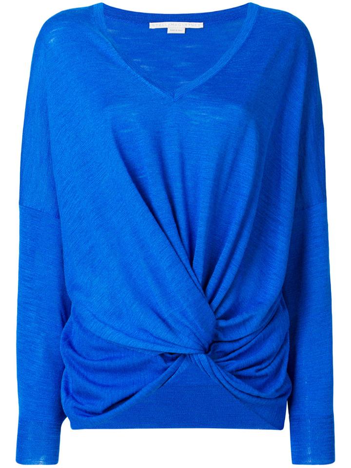 Stella Mccartney Knotted Front Jumper - Blue