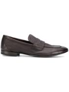 Henderson Baracco Leather Classic Loafers - Brown
