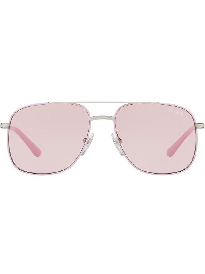 Vogue Eyewear Gigi Hadid Capsule Tinted Aviator Sunglasses - Pink