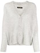 Max & Moi Intarsia Knit Cardigan - Grey