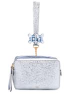 Anya Hindmarch - 'stack' Clutch - Women - Calf Leather - One Size, Blue, Calf Leather