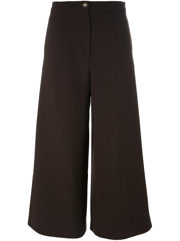 Vivetta 'beccodigru' Trousers, Women's, Size: 42, Brown, Cotton/polyester/spandex/elastane/viscose
