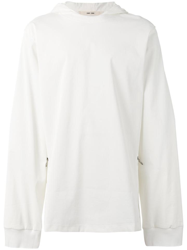 Damir Doma Hooded Sweatshirt, Men's, Size: Medium, White, Cotton