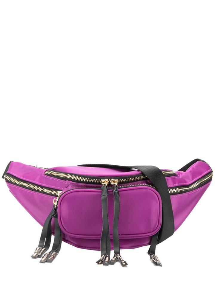Dorothee Schumacher Fringed Bum Bag - Purple