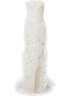 Ermanno Scervino Ruffled Lace Dress - Grey