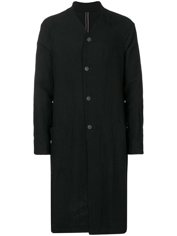 Devoa Longline Coat - Black