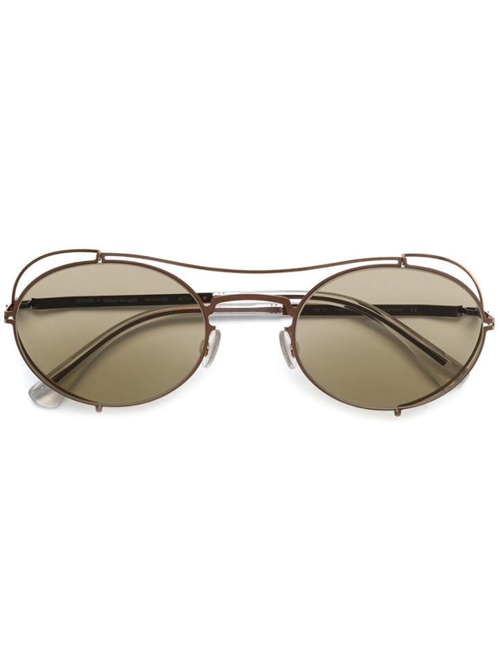 Mykita Mykita X Maison Margiela Round Shaped Sunglasses - Metallic