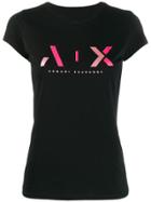 Armani Exchange Logo Print T-shirt - Black