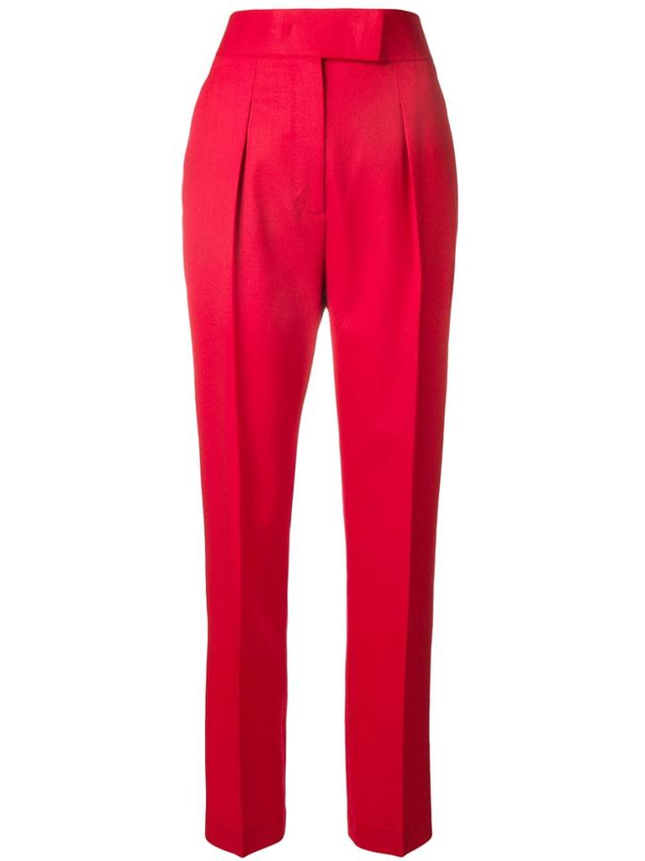 Sara Battaglia Super High Waisted Trousers - Red