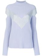 Zoe Jordan Graham Cut-out Jumper - Blue