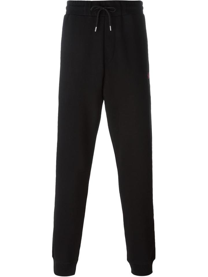 Mcq Alexander Mcqueen 'swallow' Track Pants, Men's, Size: Xxl, Black, Cotton/polyester