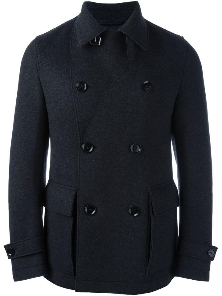 Boss Hugo Boss Double Breasted Jacket, Men's, Size: 52, Grey, Polyamide/polyester/wool