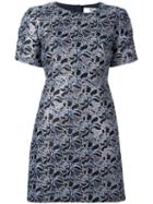 Msgm Floral Jacquard Dress, Women's, Size: 44, Black, Polyester