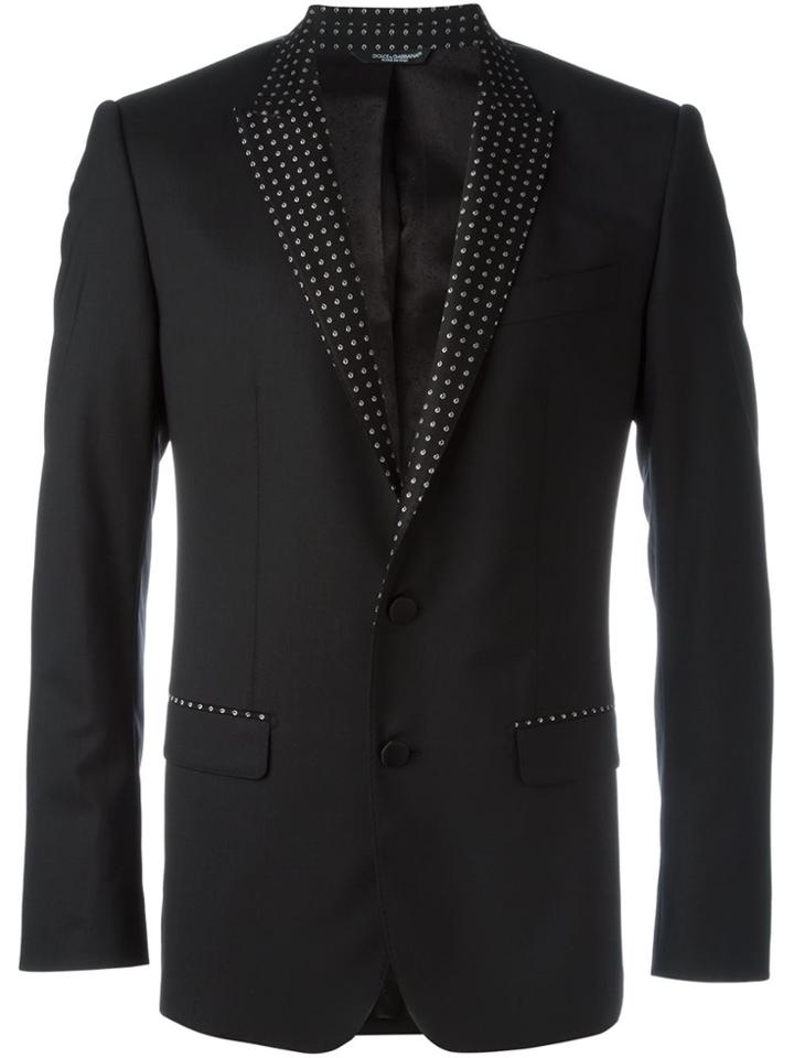 Dolce & Gabbana Contrasted Lapel Blazer - Black