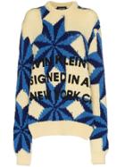 Calvin Klein 205w39nyc Star Design Intarsia Wool Jumper - White