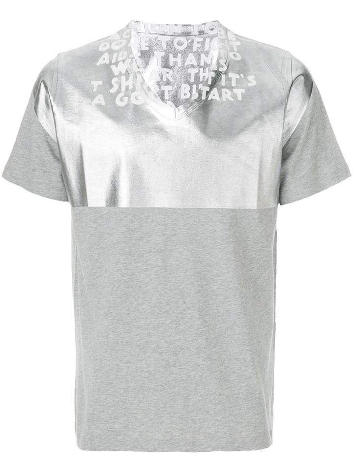 Maison Margiela Short Sleeve Printed T-shirt - Grey