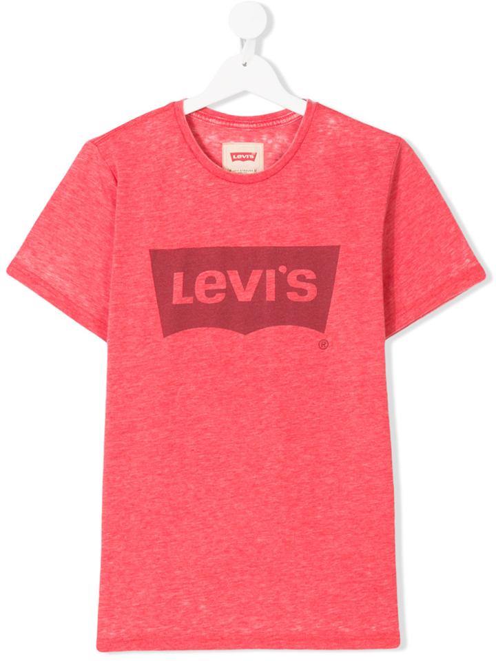 Levi's Kids Teen Logo Print T-shirt - Red
