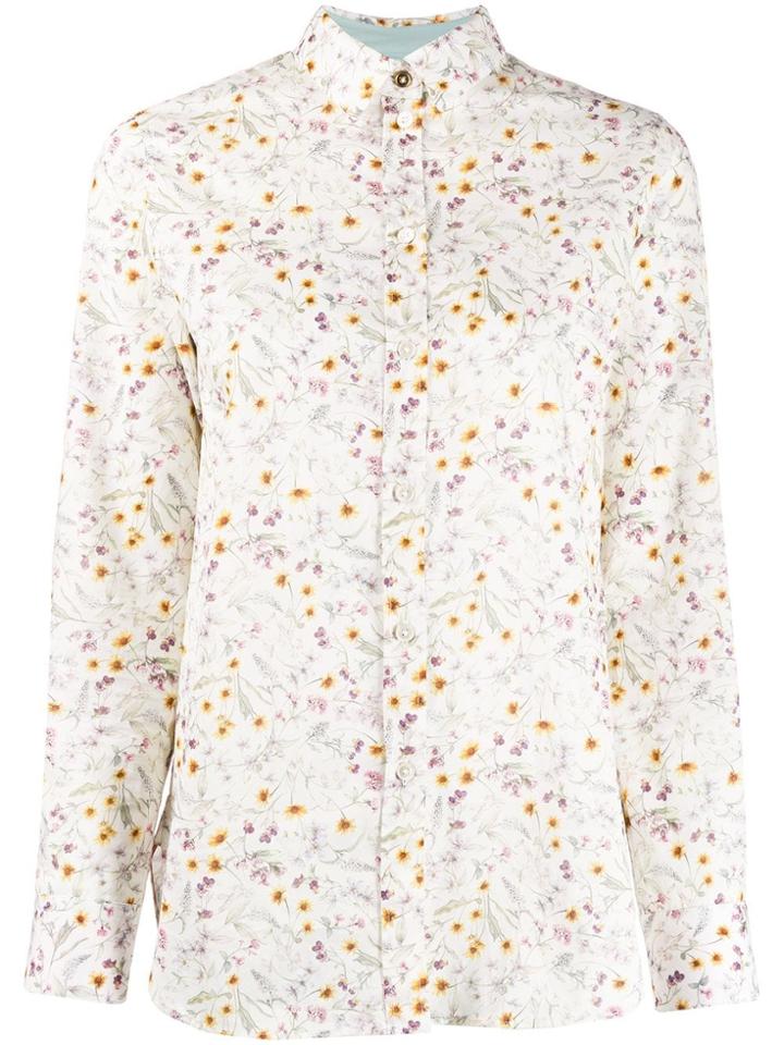 Paul Smith All-over Print Shirt - White