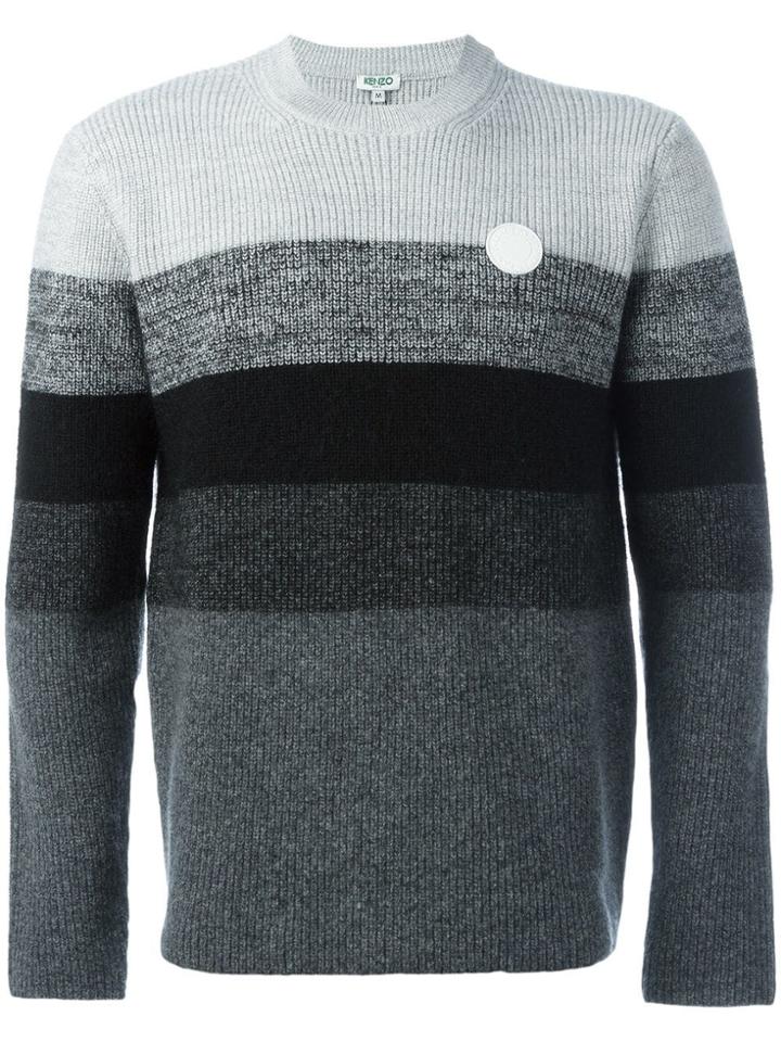 Kenzo Striped Jumper - Grey