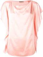 Emilio Pucci - Butterfly Sleeve Top - Women - Viscose - 40, Pink/purple, Viscose