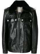Calvin Klein 205w39nyc Fur Trim Jacket - Black
