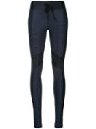The Upside - Striped Fitness Leggings - Women - Polyamide - Xs, Blue