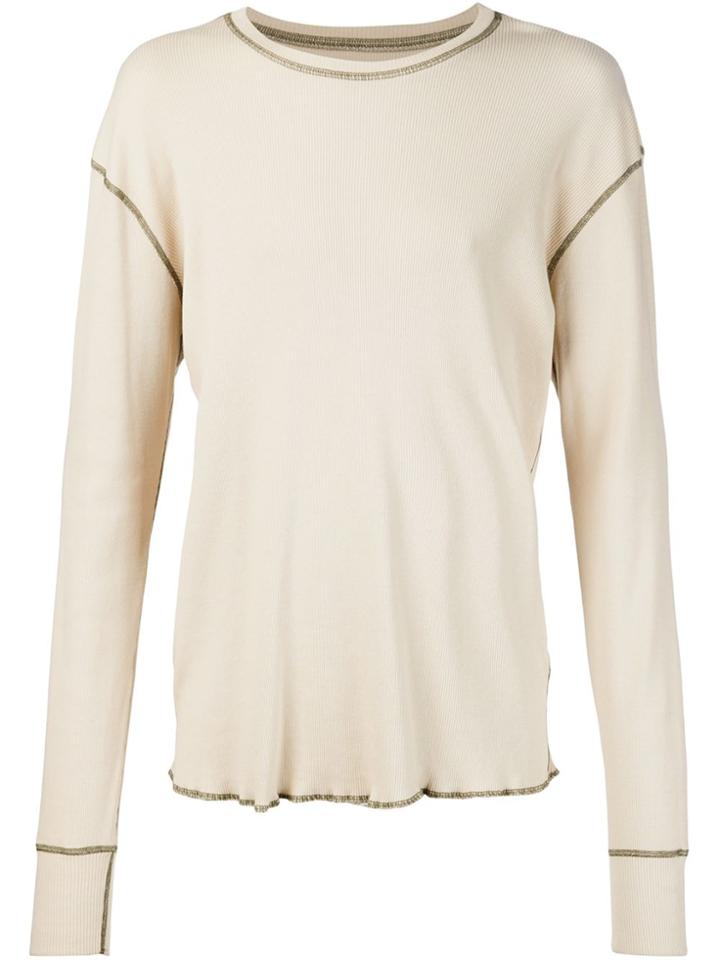 321 Longsleeved Ribbed T-shirt - White
