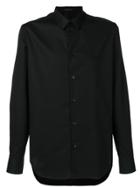 Versace Small Embroidered Medusa Shirt - Black