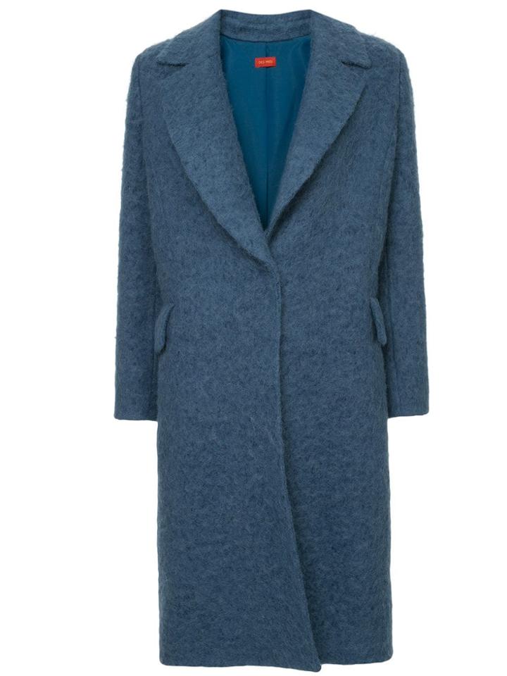 Des Prés Single Breasted Coat - Blue