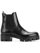 Prada Chelsea Biker Boots - Black