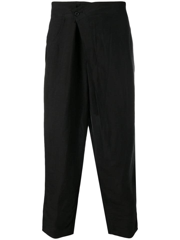 Joe Chia Dropped Crotch Trousers - Black