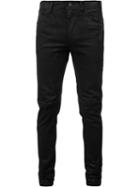 Julius Coated Split Knee Jeans, Men's, Size: 2, Black, Cotton/polyester/polyurethane