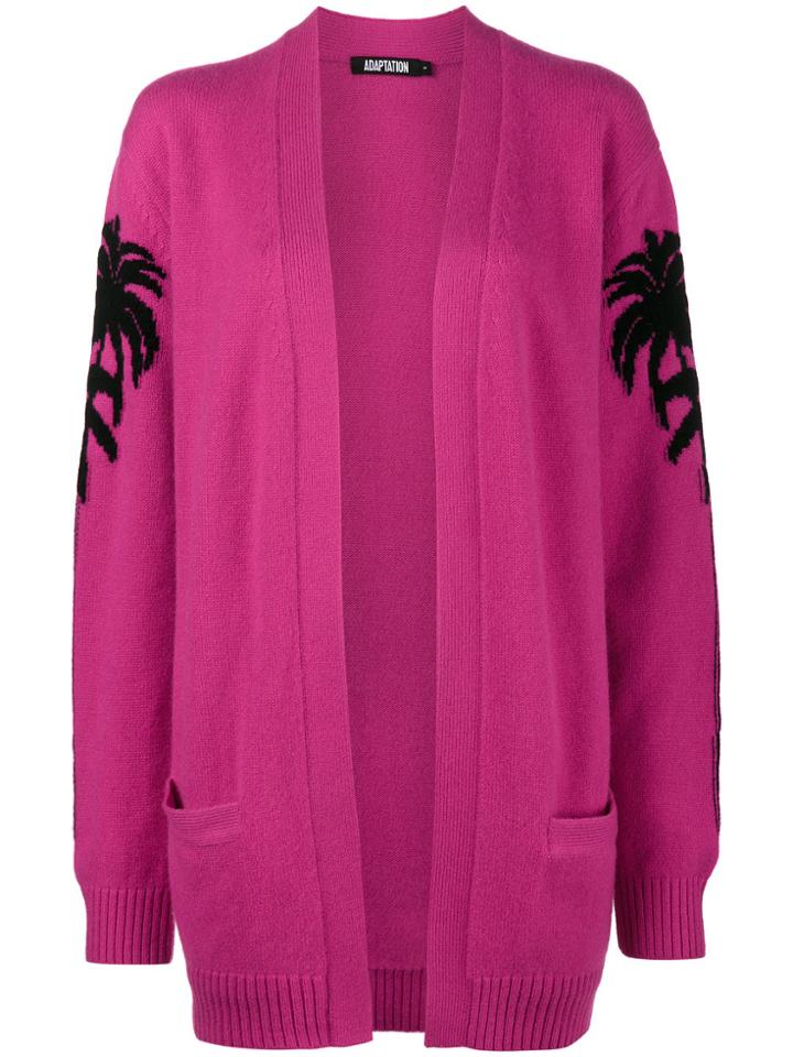 Adaptation Embroidered Cashmere Cardigan - Pink & Purple