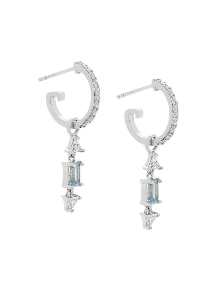 V By Laura Vann Christie Mini Hoop Earrings - Metallic