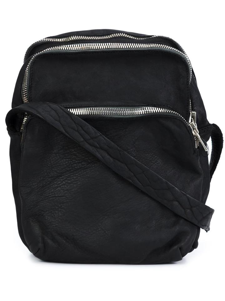 Guidi Multiple Zips Messenger Bag