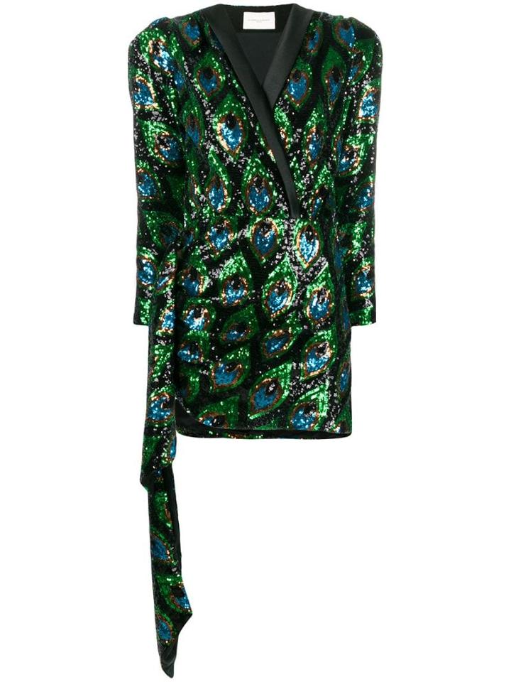 Giuseppe Di Morabito Sequined Pattern Mini Dress - Black