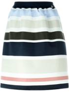 Twin-set Striped A-line Skirt
