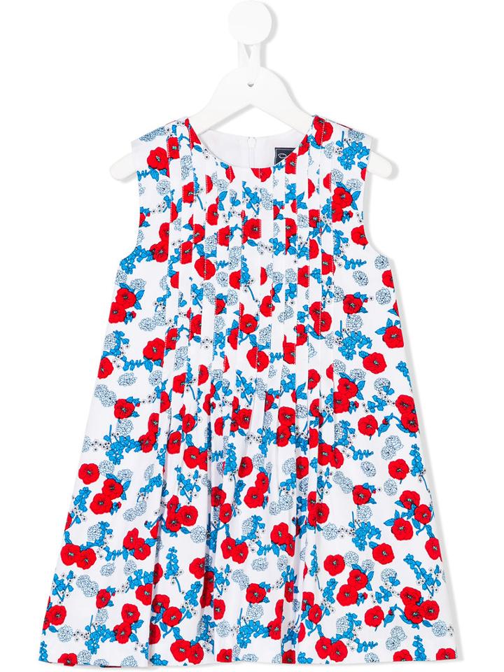 Oscar De La Renta Kids - Floral Print Dress - Kids - Cotton/polyester - 6 Yrs, White