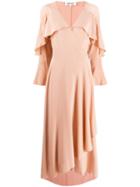 Diane Von Furstenberg Ruffled Midi Dress - Neutrals